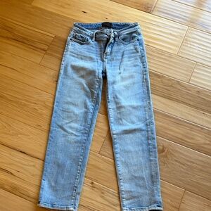 Buckle Light Wash Blue Straight Leg Jeans